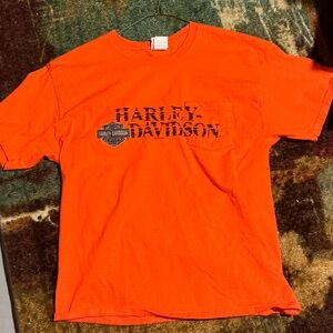 Harley-Davidson Men's Vibrant Orange Tee